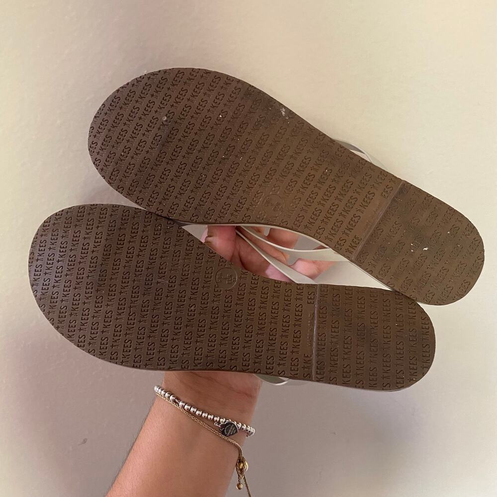 TKEES Leather Solids Flip-Flop Sandals US 7 - Picture 4 of 5